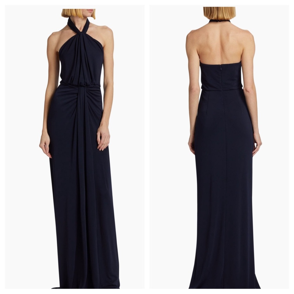Cinq a Sept Kaily Jersey Gown Navy Sz 16